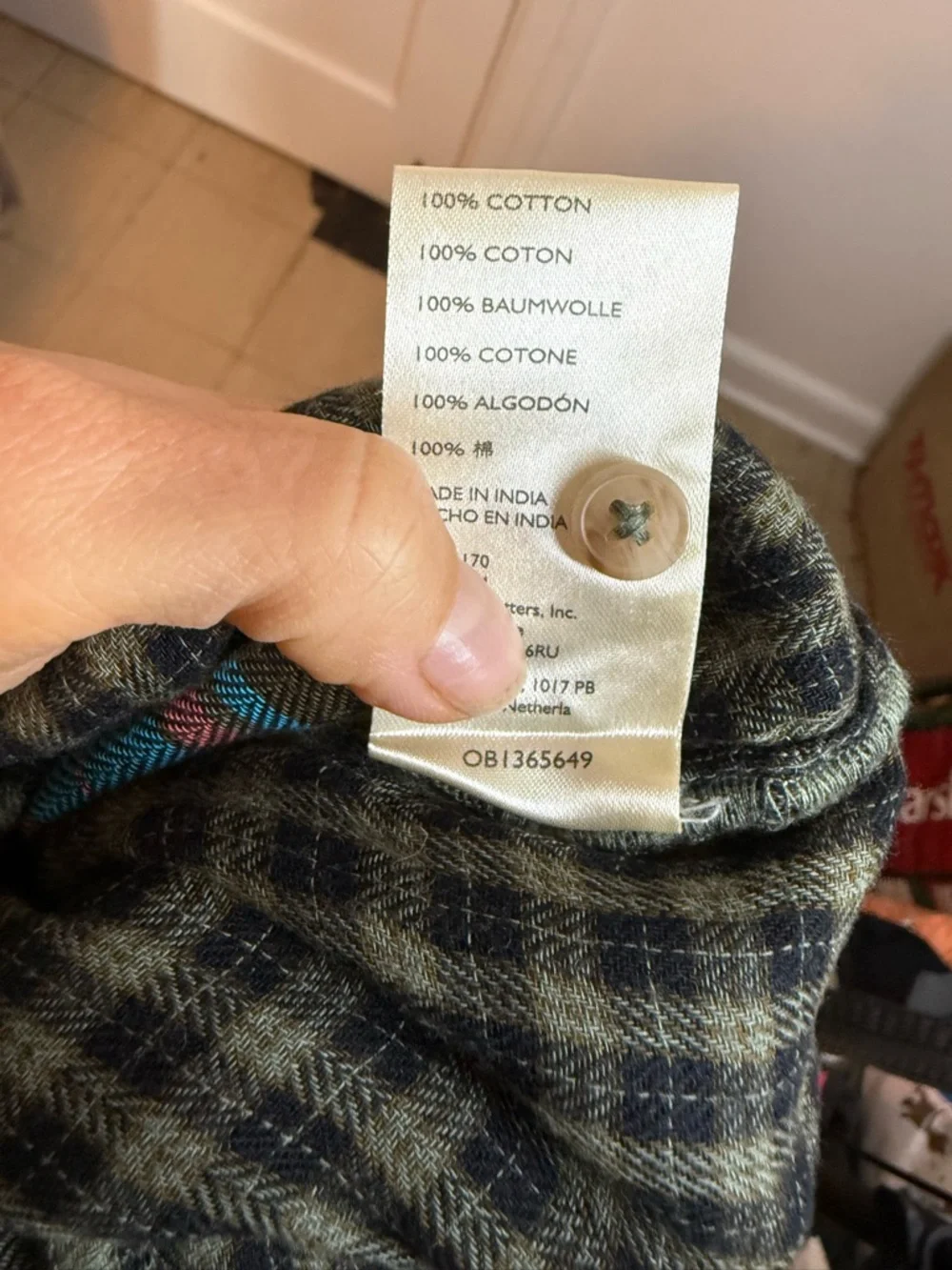 Pilcro Grunge Boho Patchwork Button Down Shirt - Picture 3 of 6